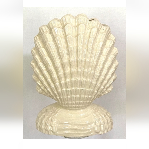 Vintage Art Deco High Gloss Shell  Made in Japan Mermaid Core Vase - Picture 4 of 8